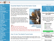 Tablet Screenshot of madrid-tourist-guide.com